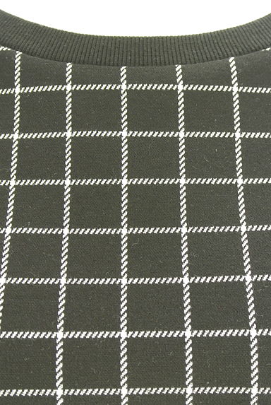 INTER PLANET（インタープラネット）の古着「半袖グラフチェック柄ニットソー（カットソー・プルオーバー）」大画像５へ