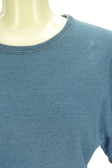 PLST（プラステ）の古着「USEDライクデニムスウェットカットソー（カットソー・プルオーバー）」大画像４へ