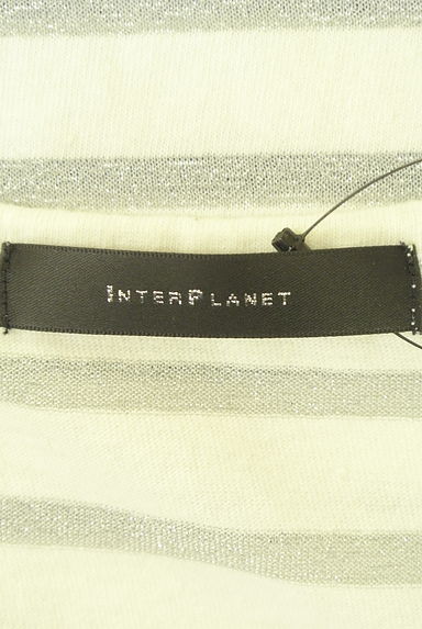 INTER PLANET（インタープラネット）の古着「半袖ラメボーダー柄カットソー（カットソー・プルオーバー）」大画像６へ
