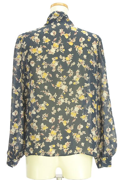 NEW YORKER（ニューヨーカー）の古着「花柄シアーボウタイブラウス（カットソー・プルオーバー）」大画像２へ