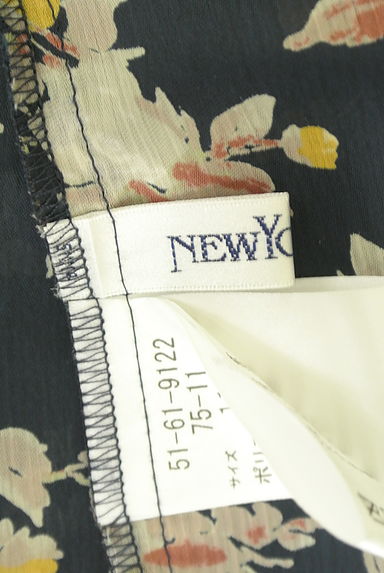 NEW YORKER（ニューヨーカー）の古着「花柄シアーボウタイブラウス（カットソー・プルオーバー）」大画像６へ