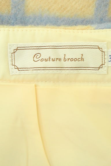 Couture Brooch（クチュールブローチ）の古着「膝上丈チェック柄ウール混スカート（スカート）」大画像６へ