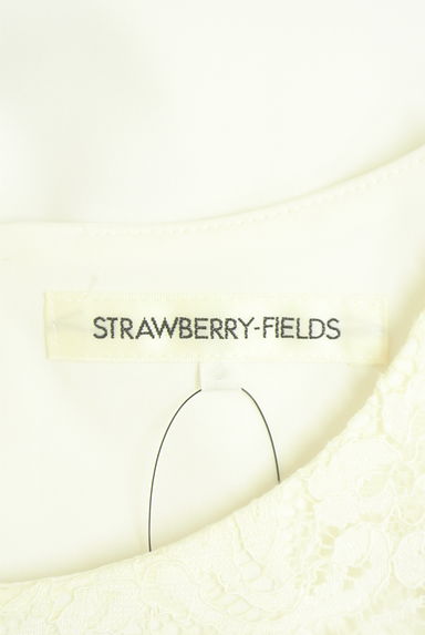 STRAWBERRY-FIELDS（ストロベリーフィールズ）の古着「レース切り替えブラウス（カットソー・プルオーバー）」大画像６へ