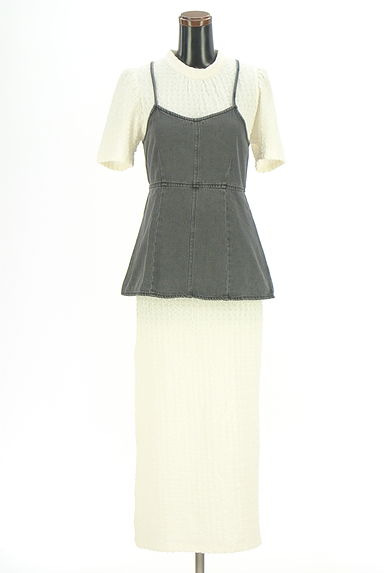PROPORTION BODY DRESSING（プロポーションボディドレッシング）の古着「デニムビスチェ付きワンピース（ワンピース・チュニック）」大画像１へ