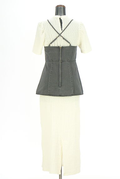 PROPORTION BODY DRESSING（プロポーションボディドレッシング）の古着「デニムビスチェ付きワンピース（ワンピース・チュニック）」大画像２へ