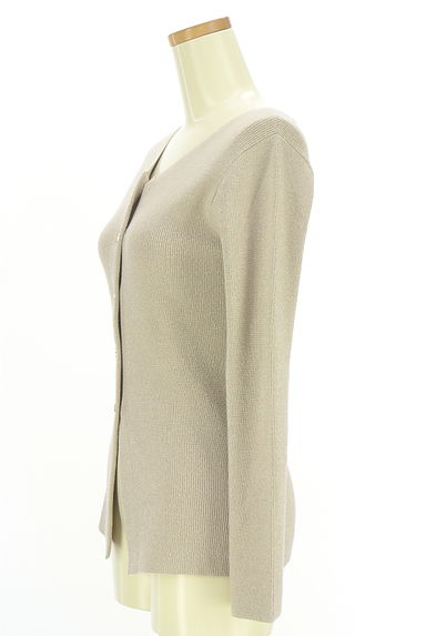 PROPORTION BODY DRESSING（プロポーションボディドレッシング）の古着「シルバーラメニットカーディガン（カーディガン・ボレロ）」大画像３へ