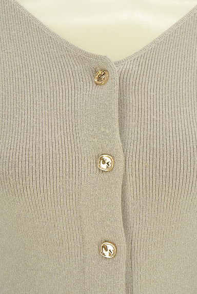 PROPORTION BODY DRESSING（プロポーションボディドレッシング）の古着「シルバーラメニットカーディガン（カーディガン・ボレロ）」大画像４へ