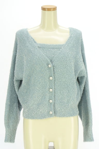 PROPORTION BODY DRESSING（プロポーションボディドレッシング）の古着「シルバーラメ混ニットアンサンブル（アンサンブル）」大画像１へ