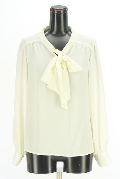 PROPORTION BODY DRESSING（プロポーションボディドレッシング）の古着「パールボタンボウタイブラウス（カットソー・プルオーバー）」大画像１へ