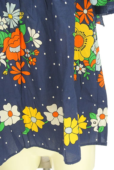 RODEO CROWNS（ロデオクラウン）の古着「花柄×ドット柄カットソー（カットソー・プルオーバー）」大画像５へ