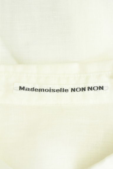 Mademoiselle NON NON（マドモアゼルノンノン）の古着「刺繍入りリネンブラウス（ブラウス）」大画像６へ