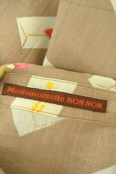 Mademoiselle NON NON（マドモアゼルノンノン）の古着「プリントブラウス（ブラウス）」大画像６へ