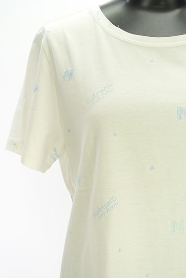 Mademoiselle NON NON（マドモアゼルノンノン）の古着「刺繍Tシャツ（Ｔシャツ）」大画像４へ