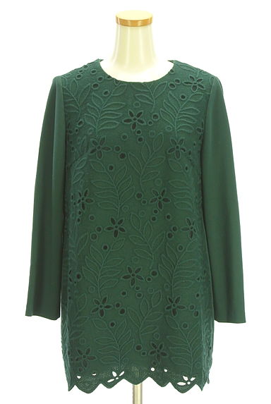 LEILIAN（レリアン）の古着「バックファスナー刺繍チュニック（カットソー・プルオーバー）」大画像１へ