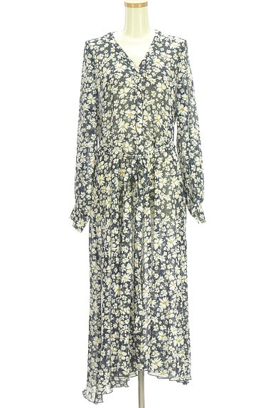 Ungrid（アングリッド）の古着「ベルト付き花柄シアーロングワンピース（ワンピース・チュニック）」大画像１へ