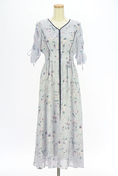 JILL by JILLSTUART（ジルバイジルスチュアート）の古着「花柄シフォンロングワンピース（ワンピース・チュニック）」大画像１へ