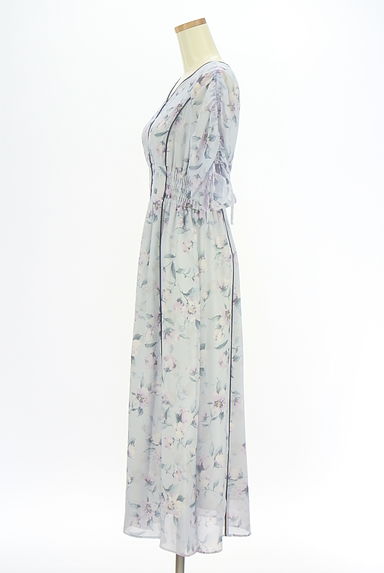 JILL by JILLSTUART（ジルバイジルスチュアート）の古着「花柄シフォンロングワンピース（ワンピース・チュニック）」大画像３へ