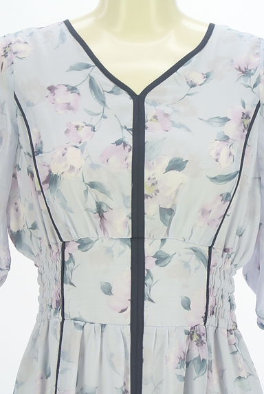 JILL by JILLSTUART（ジルバイジルスチュアート）の古着「花柄シフォンロングワンピース（ワンピース・チュニック）」大画像４へ