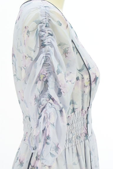 JILL by JILLSTUART（ジルバイジルスチュアート）の古着「花柄シフォンロングワンピース（ワンピース・チュニック）」大画像５へ