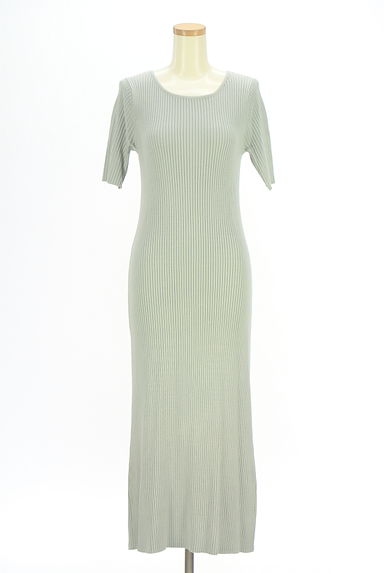 PROPORTION BODY DRESSING（プロポーションボディドレッシング）の古着「レースアップニット+ロングワンピース（ツーピース（ジャケット＋ワンピース））」大画像４へ