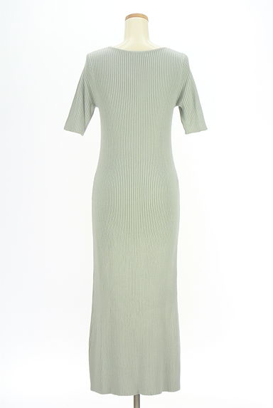 PROPORTION BODY DRESSING（プロポーションボディドレッシング）の古着「レースアップニット+ロングワンピース（ツーピース（ジャケット＋ワンピース））」大画像５へ