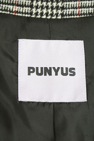 PUNYUS（プニュズ）の古着「グレンチェック柄ウールライクロングコート（コート）」大画像６へ