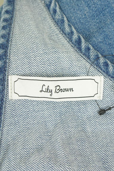 Lily Brown（リリーブラウン）の古着「ベルト付き膝下デニムワンピース（キャミワンピース）」大画像６へ