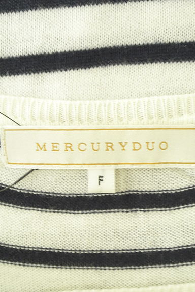 MERCURYDUO（マーキュリーデュオ）の古着「ボーダーニット（ニット）」大画像６へ