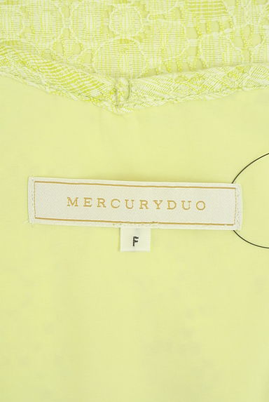 MERCURYDUO（マーキュリーデュオ）の古着「オープンショルダーレースミニワンピース（カットソー・プルオーバー）」大画像６へ