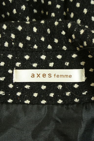 axes femme（アクシーズファム）の古着「ドット柄ペプラムジャケット（ジャケット）」大画像６へ