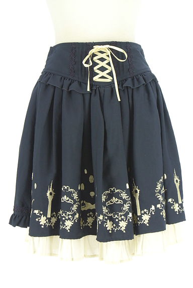 axes femme（アクシーズファム）の古着「axes femme POETIQUE ディズニー膝上スカート（スカート）」大画像１へ