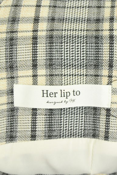 Her lip to（ハーリップトゥ）の古着「チェック柄キャミワンピース（キャミワンピース）」大画像６へ