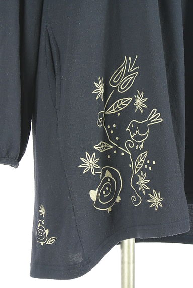 drug store's（ドラッグストアーズ）の古着「刺繍入りニット膝上ワンピース（ワンピース・チュニック）」大画像５へ