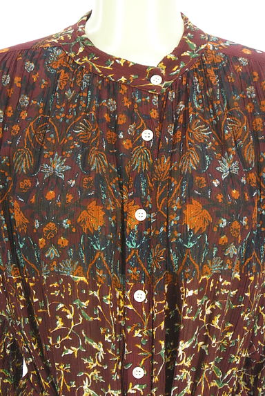 クリックで大画像表示 A.I.C(エーアイシー)の古着「ベルト付きエスニック柄ロングシャツワンピース(ワンピース・チュニック)」大画像4へ