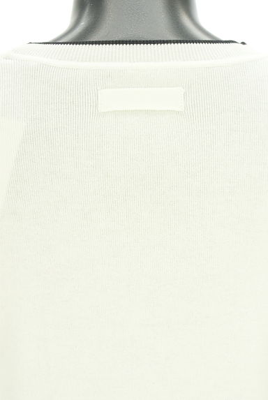 Mila Owen（ミラオーウェン）の古着「バイカラーライン5分袖ニット（ニット）」大画像４へ