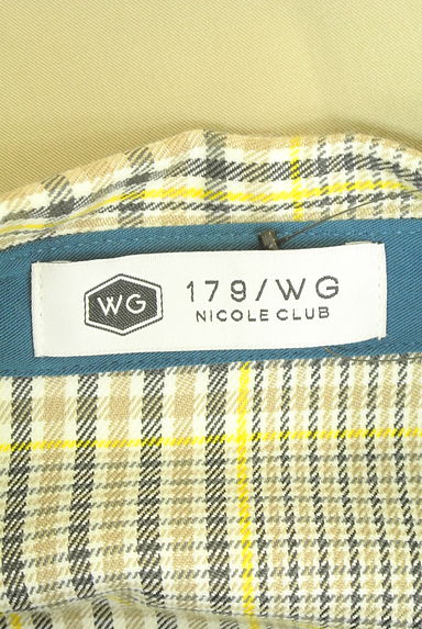 NICOLE（ニコル）の古着「179/WG NICOLE CLUB チェック柄切替半そでシャツワンピース（ワンピース・チュニック）」大画像６へ