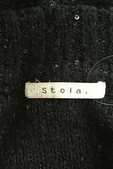 Stola.（ストラ）の古着「スパンコール入りドルマンニットワンピース（ワンピース・チュニック）」大画像６へ