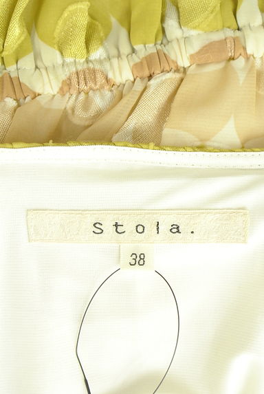 Stola.（ストラ）の古着「ドット柄ノースリシフォンワンピース（ワンピース・チュニック）」大画像６へ