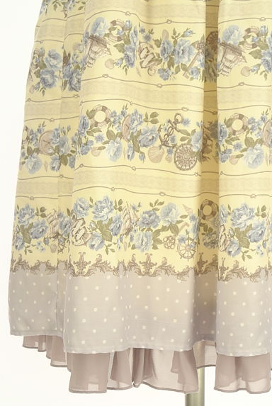 axes femme（アクシーズファム）の古着「花柄×レースプリントキャミワンピース（キャミワンピース）」大画像５へ