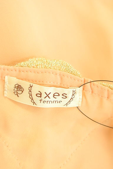 axes femme（アクシーズファム）の古着「ラメ刺繍入りシフォンキャミ（キャミソール・タンクトップ）」大画像６へ