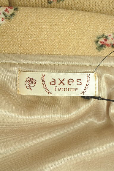 axes femme（アクシーズファム）の古着「小花柄半そでニットワンピース（ワンピース・チュニック）」大画像６へ