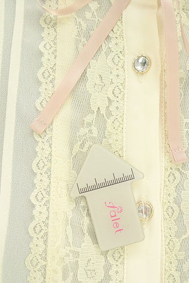 axes femme（アクシーズファム）の古着「ラインストーンボタンシフォンブラウス（ブラウス）」大画像５へ