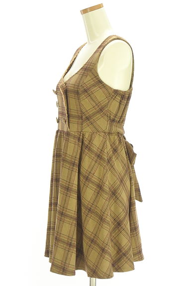 axes femme（アクシーズファム）の古着「チェック柄キャミワンピース（キャミワンピース）」大画像３へ