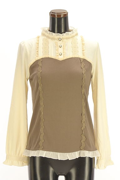 axes femme（アクシーズファム）の古着「レイヤード風バイカラーカットソー（カットソー・プルオーバー）」大画像１へ
