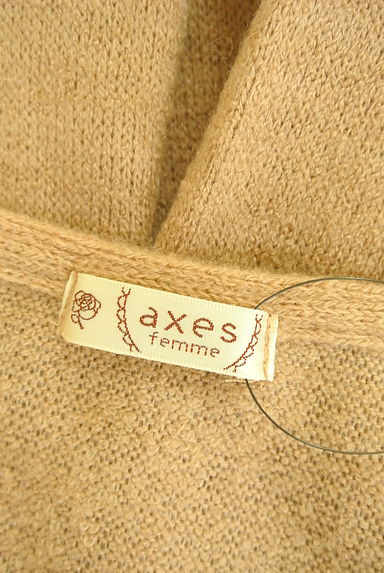 axes femme（アクシーズファム）の古着「リボン付きレイヤード風ニットトップス（ニット）」大画像６へ