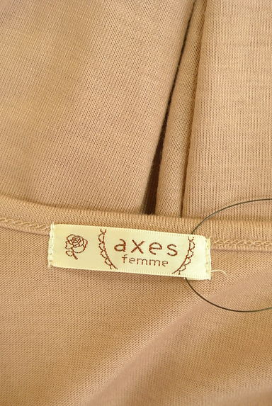 axes femme（アクシーズファム）の古着「千鳥格子柄ニット切替カットソー（カットソー・プルオーバー）」大画像６へ