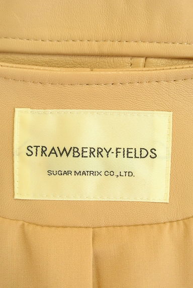 STRAWBERRY-FIELDS（ストロベリーフィールズ）の古着「ノーカラーライダースジャケット（ジャケット）」大画像６へ
