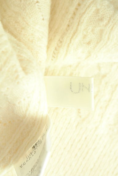 UNIVERVAL MUSE（ユニバーバルミューズ）の古着「ケーブル編みモックネックニットトップス（ニット）」大画像６へ