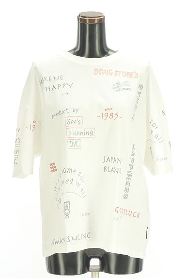 drug store's（ドラッグストアーズ）の古着「ロゴ刺繍半袖Tシャツ（カットソー・プルオーバー）」大画像１へ