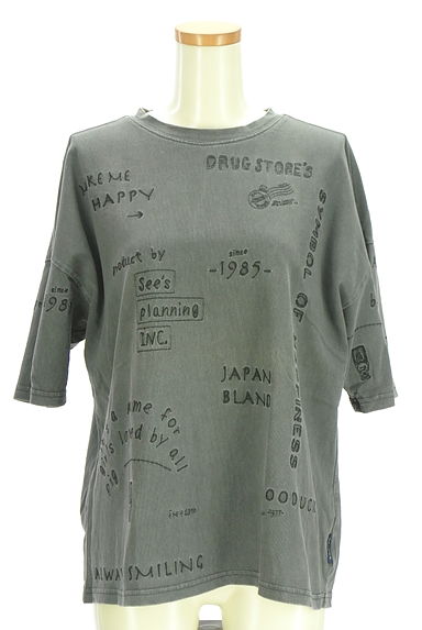 drug store's（ドラッグストアーズ）の古着「ロゴ刺繍Tシャツ（カットソー・プルオーバー）」大画像１へ
